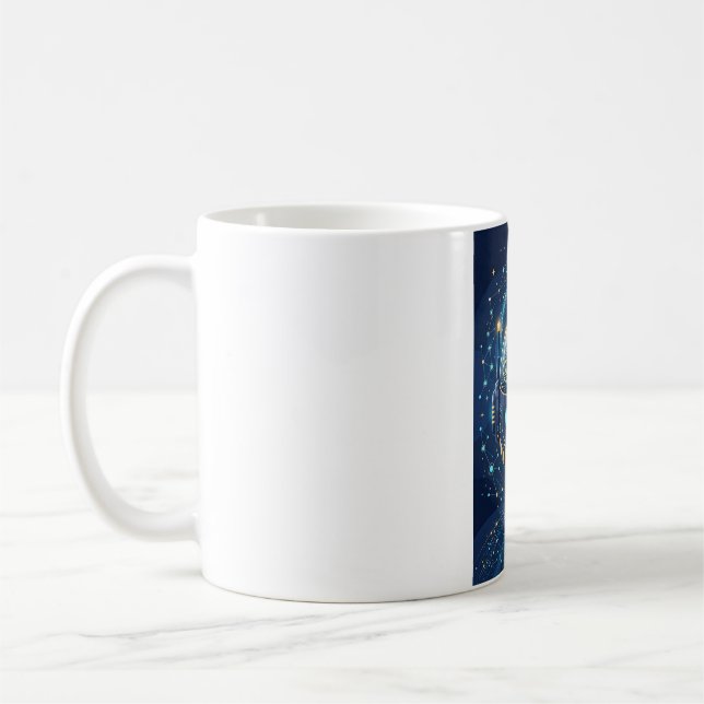AI Robot Mind — Futuristic Artificial Intelligence Coffee Mug (Left)