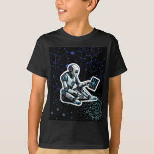 AI Robot On A Computer T-Shirt