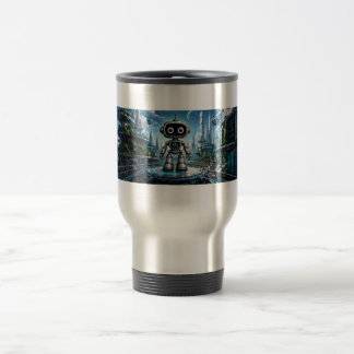 AI Robot Travel Mug | AIC Digital Identity #00001