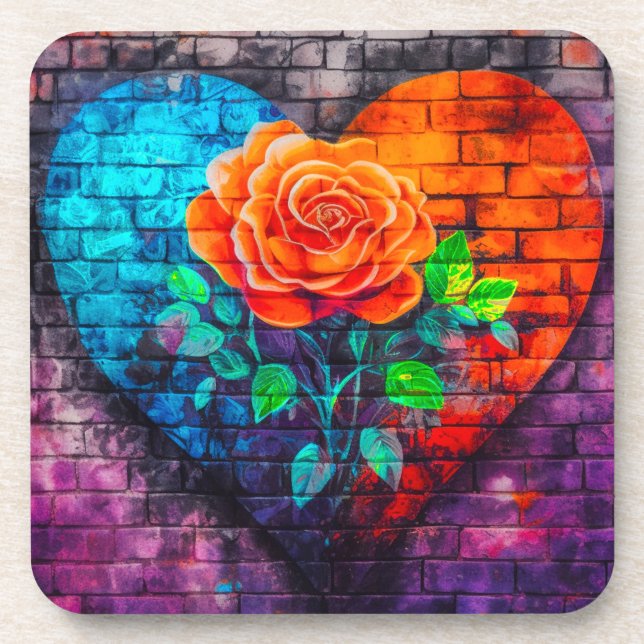 Ai Rose Art Coaster (Front)