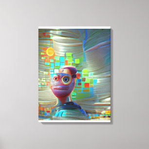 AI Self Portrait 2023  Canvas Print
