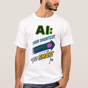 AI Shortcut to Smart Funny Artificial Intelligence T-Shirt