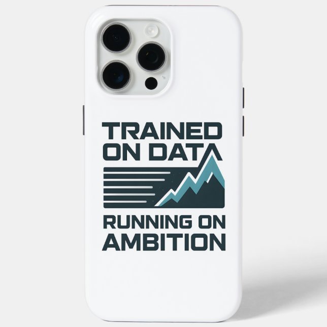 AI Slogan Design – Trained on Data Case-Mate iPhone Case (Back)