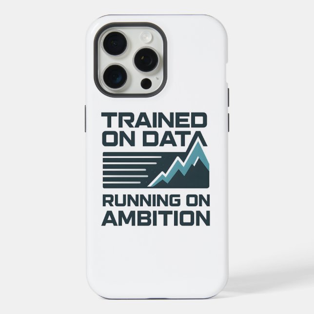 AI Slogan Design – Trained on Data iPhone Case (Back)