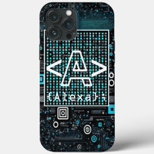 Ai - Technology - Coding Monogram - Letter A iPhone 13 Pro Max Case
