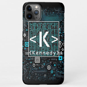 Ai - Technology - Coding Monogram - Letter K iPhone 11Pro Max Case