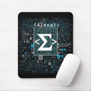 Ai - Technology - Coding Monogram - Sigma Mouse Mat