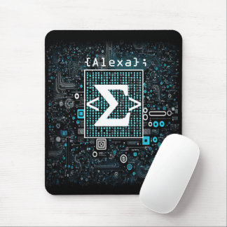 Ai - Technology - Coding Monogram - Sigma Mouse Mat