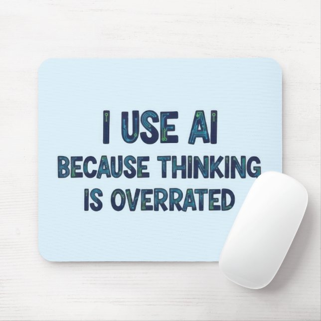 AI Text Mouse Mat (With Mouse)