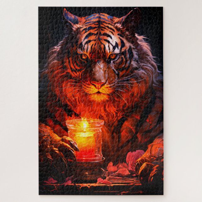 Ai Tiger Jigsaw Puzzle (Vertical)