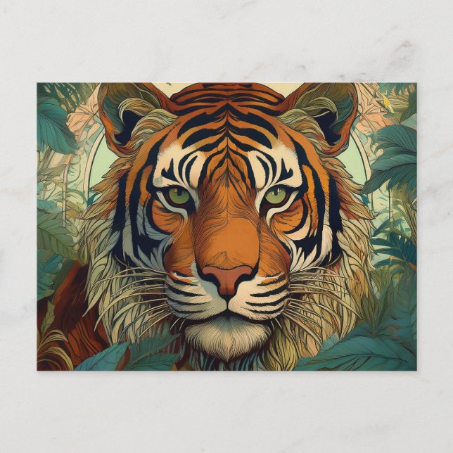 AI Tiger Postcard (Front)