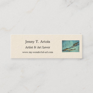 Ai (Trout) - Hiroshige's Colour Japanese Fish Prin Mini Business Card