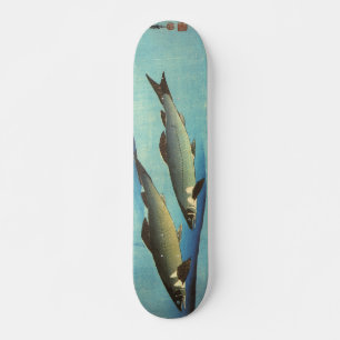 Ai (Trout) - Hiroshige's Colour Japanese Fish Prin Skateboard