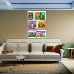 AI trying making stamps   AI Art Poster