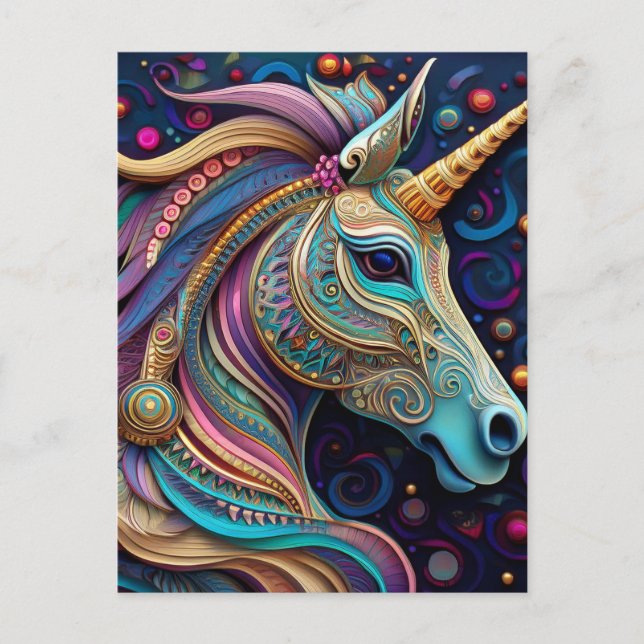 AI Unicorn Postcard (Front)