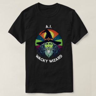 AI Wacky Wizard. Template T-Shirt