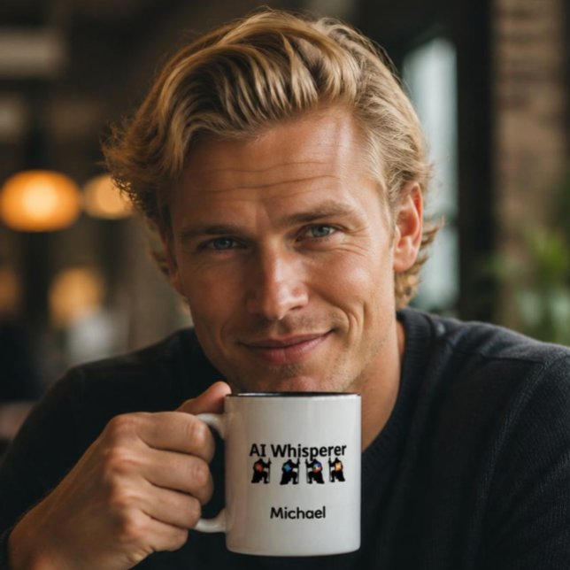 AI Whisperer  Two-Tone Coffee Mug (Creator Uploaded)