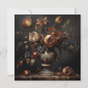 AI wilting flowers Holiday Card