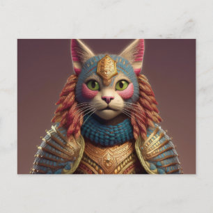 AI Yarn Cat Postcard