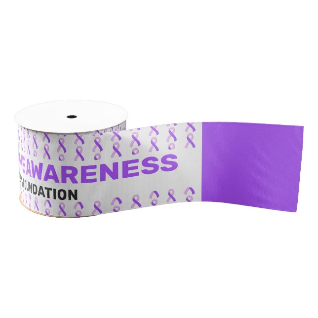 Aicardi Syndrome Awareness Pattern Ribbon Grosgrain Ribbon (Spool)
