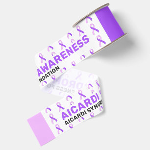 Aicardi Syndrome Awareness Pattern Ribbon Grosgrain Ribbon
