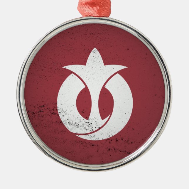 Aichi Prefecture Metal Tree Decoration (Front)