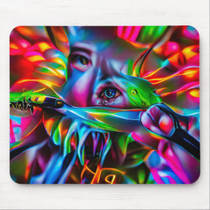 Aichmophobia:  Vivid Surreal Art Mouse Mat