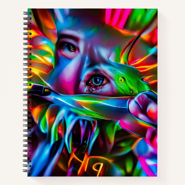 Aichmophobia:  Vivid Surreal Art Notebook (Front)