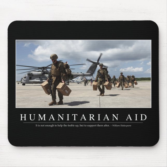 Aid: Inspirational Quote a Mouse Mat (Front)