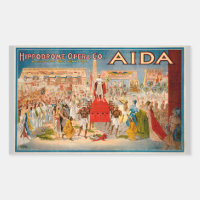 Aida opera vintage poster (1908)