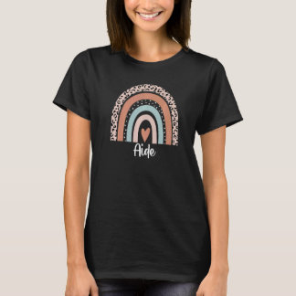 Aide Rainbow Leopard  Aide Appreciation T-Shirt