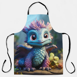 Aiden, a Whimsical Dragon  Apron
