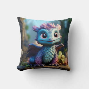 Aiden, a Whimsical Dragon Cushion