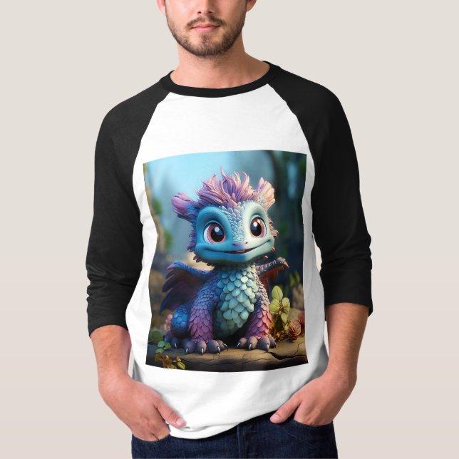 Aiden, a Whimsical Dragon  T-Shirt (Front)