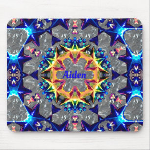 AIDEN ~ Bright 3D Pattern ~ Mouse Mat