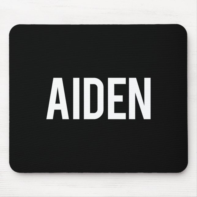 Aiden - Cool New Funny Name Fan Gift Tee  Mouse Mat (Front)