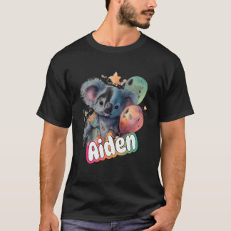 Aiden - Cute Boy Name With Cute Koala T-Shirt