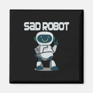 Aidenacesarmy fight against cancer sad robot Aiden Magnet