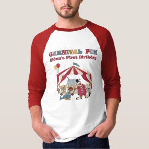 Aiden's First Birthday 3/4 Sleeve Raglan Tshirt