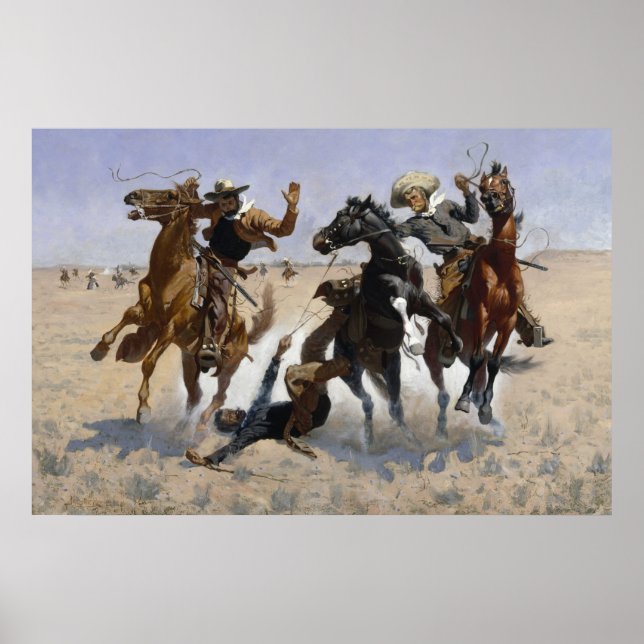 Aiding A Comrade by Frederic Remington Poster (Front)