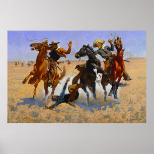Aiding a Comrade Frederic Remington 1890  Poster