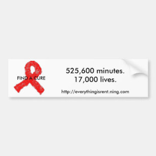 AIDS Awareness bumper sticker