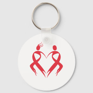 AIDS Emblem Key Ring