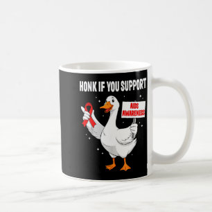 Aids_hiv Awareness Funny Goose World Aids Day Red  Coffee Mug