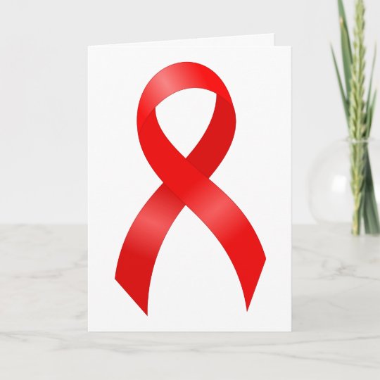 AIDS & HIV | Heart Disease & Stroke - Red Ribbon Thank You Card ...