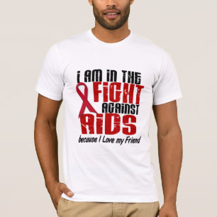AIDS HIV In The Fight 1 Friend T-Shirt