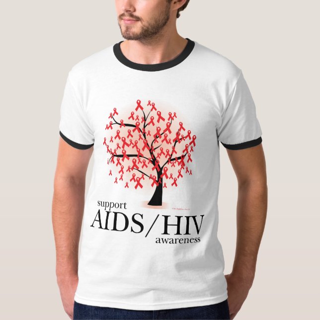 AIDS/HIV Tree T-Shirt (Front)
