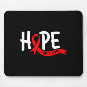 Aids Hope Red Ribbon World Aids Day Hiv Aids Mouse Mat