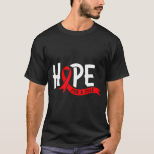Aids Hope Red Ribbon World Aids Day Hiv Aids T-Shirt