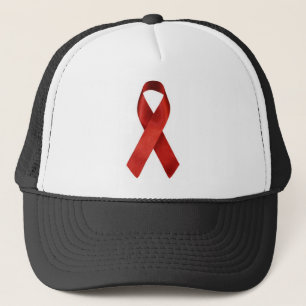 aids-ribbon trucker hat